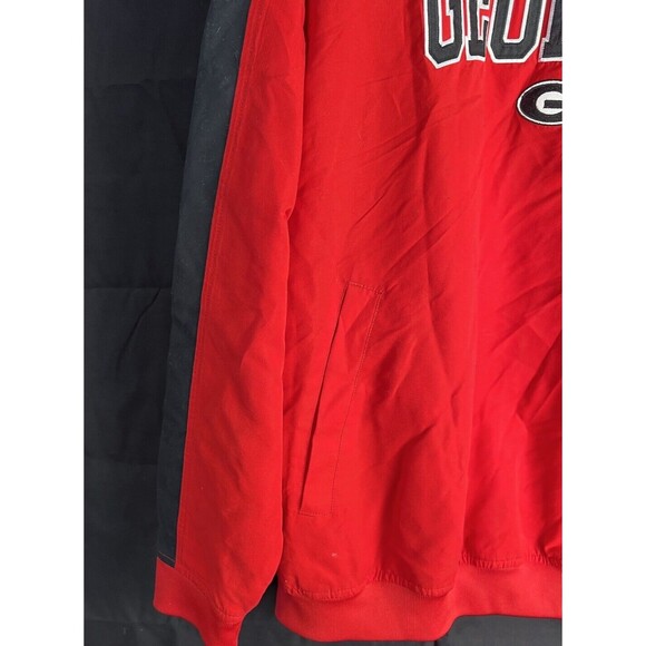 Georgia Bulldogs NCAA Athletics Pullover Jacket Windbreaker V Neck Men's sz M - Picture 4 of 12